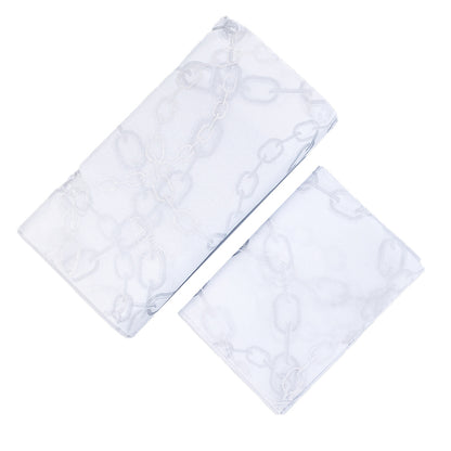 White Shirley Paper Pattern Silver Hot Stamping Wrapping Paper