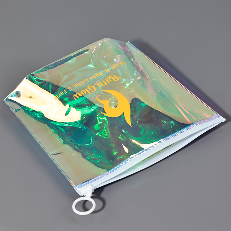 PVC zipper bag in various sizes and colors