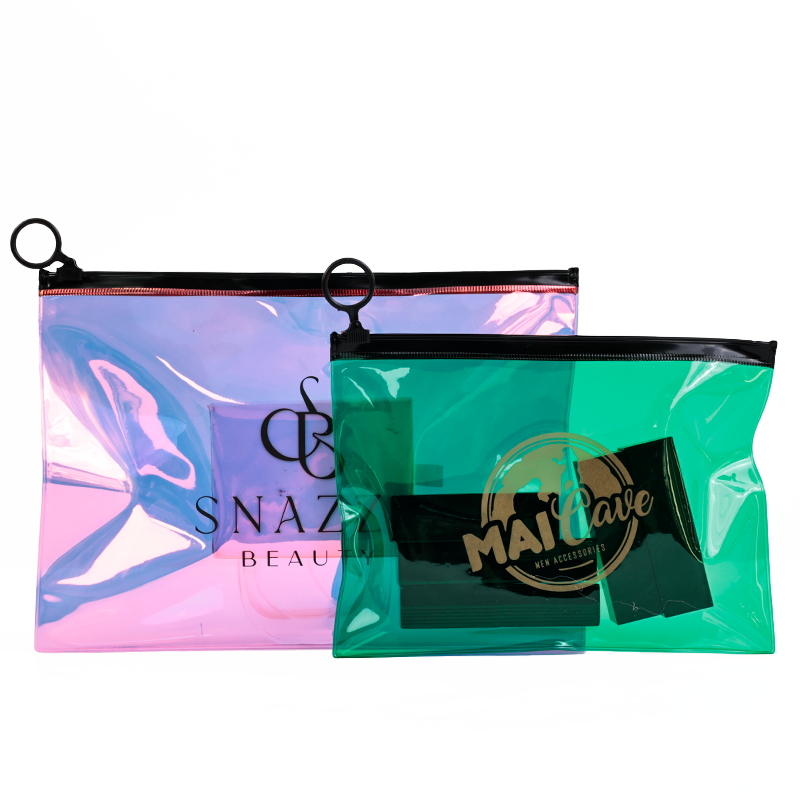 PVC zipper bag in various colors and sizes