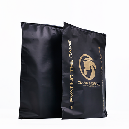Black pattern hot stamping zipper bag