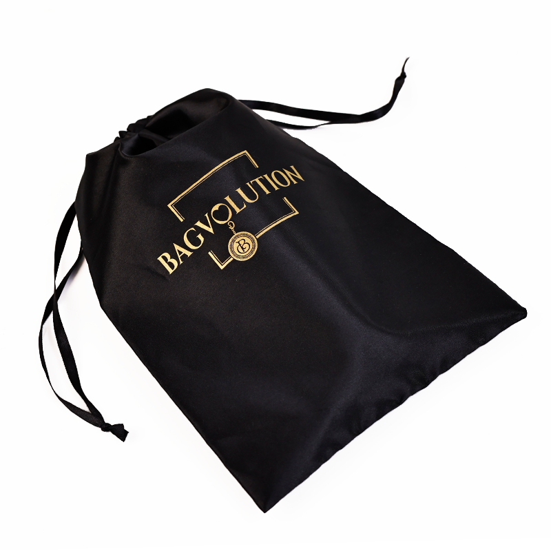 Various size pattern hot stamping gold twill drawstring bag