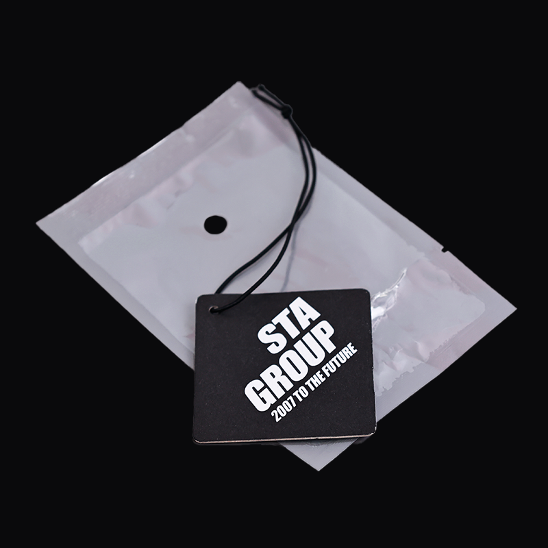 Transparent bag hangtag aromatherapy tablets