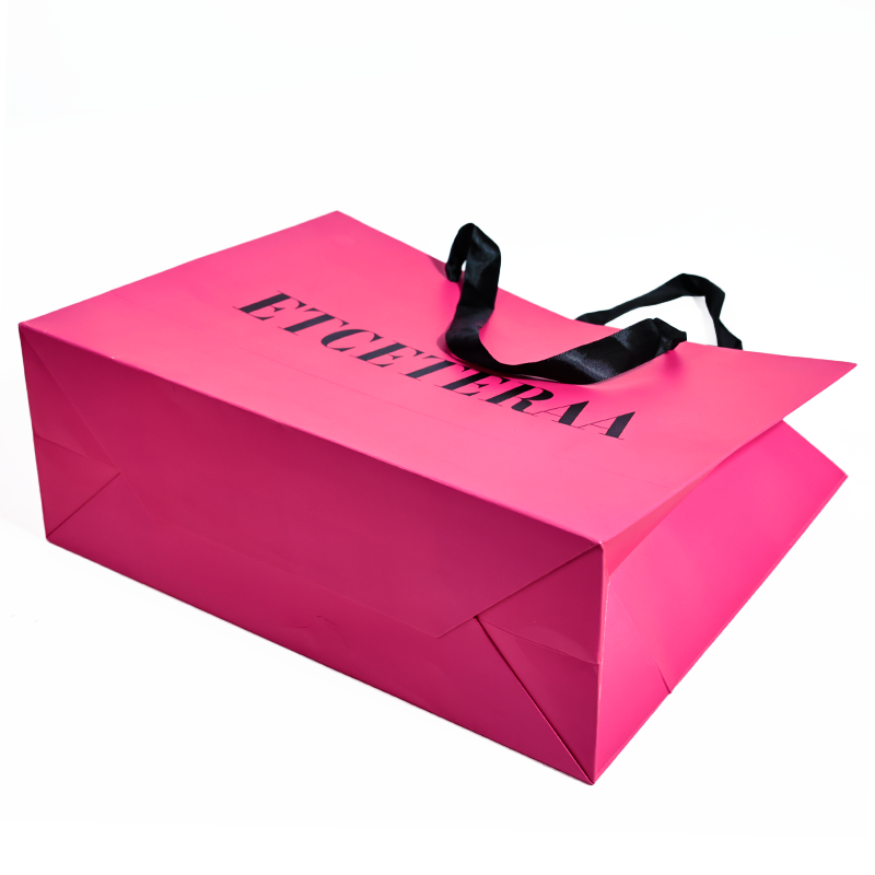Pink paper bag