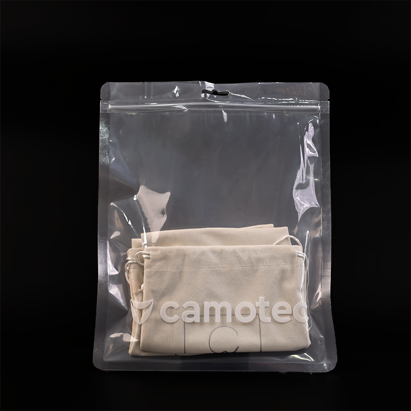 Square transparent PE zipper bag