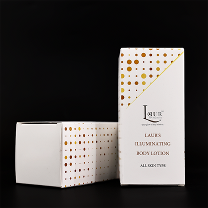 White cardboard pattern hot silver packaging box