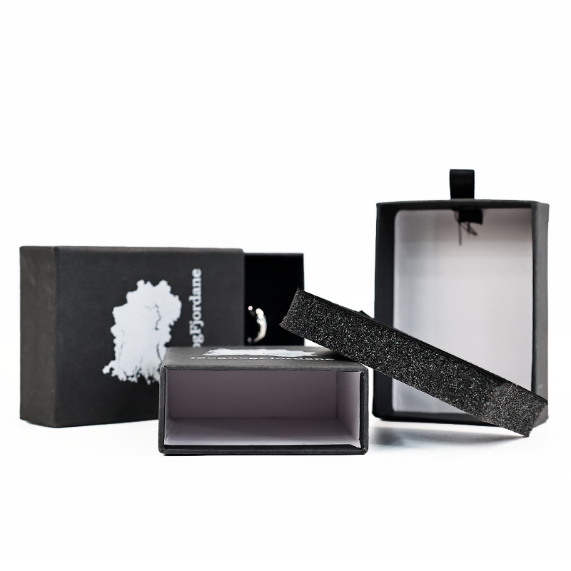 Black small size drawer jewelry box