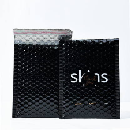 Black glossy film bubble bag
