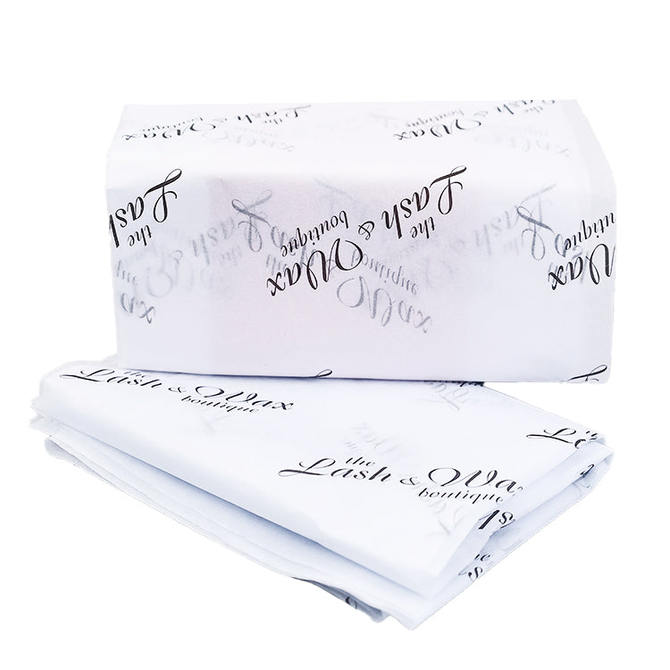 White Shirley Paper Print Black Pattern Wrapping Paper