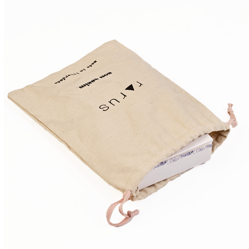 Linen drawstring bag in various sizes