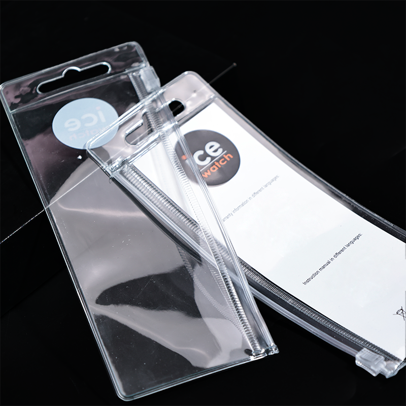 Small size long ziplock bag with hook