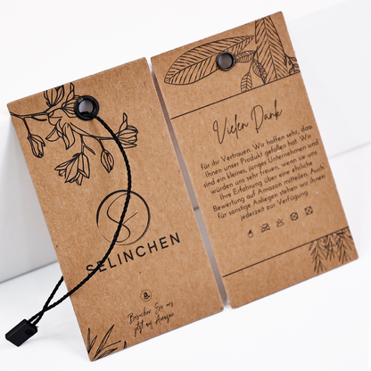 Brown kraft paper round hole clip tag