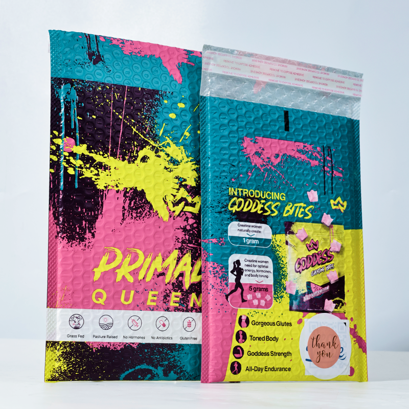 Pattern full color printing co-extrusion film express bubble bag