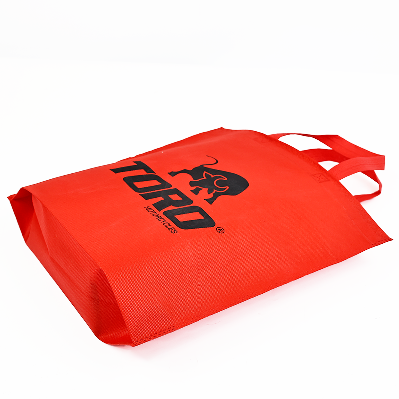 Red bottom non-woven bag