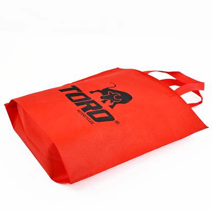 Red bottom non-woven bag