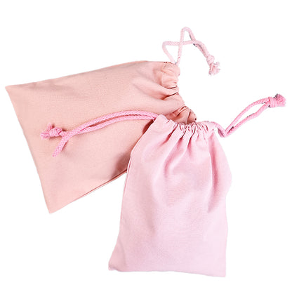 Red color drawstring cotton drawstring bag