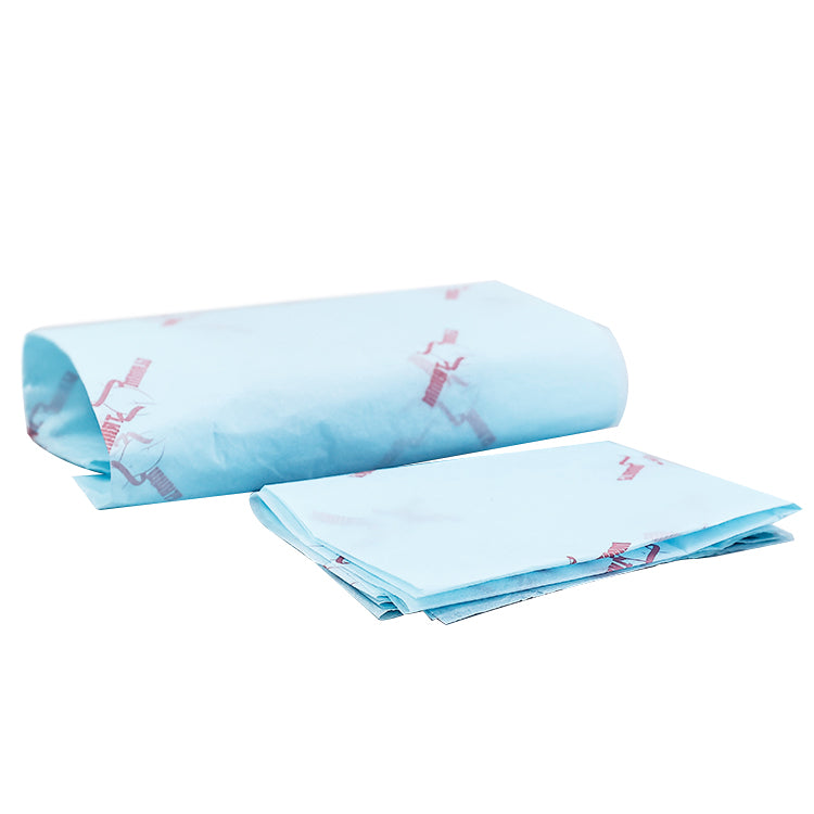 Blue Shirley Paper Printed Red Pattern Wrapping Paper