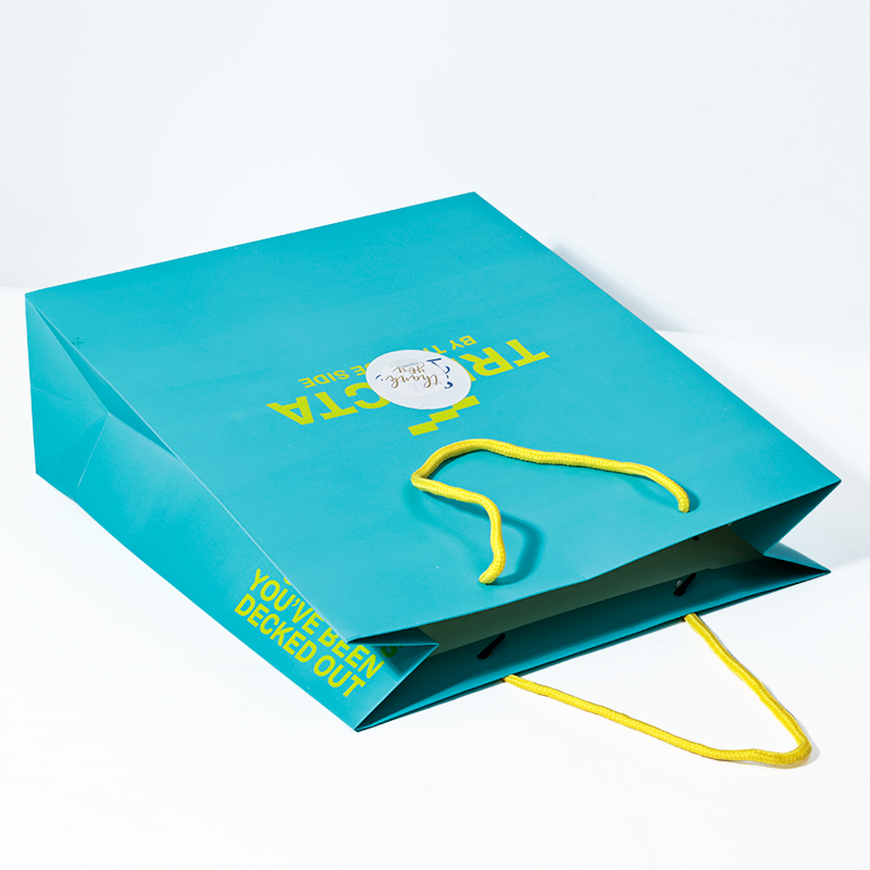 Blue green large size paper bag