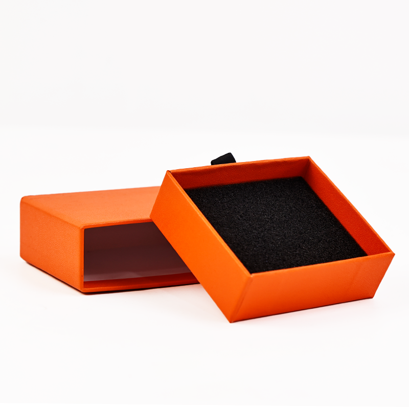 Orange Square Drawer Box