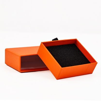 Orange Square Drawer Box