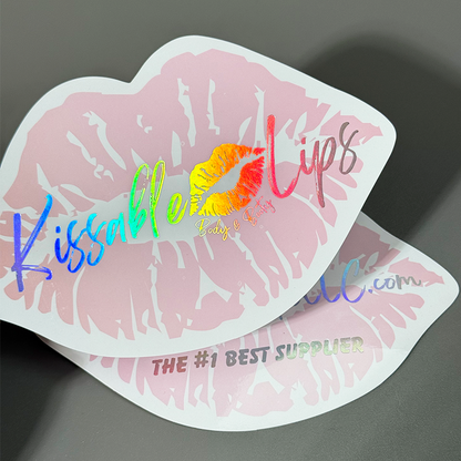 Lips laser stamping card