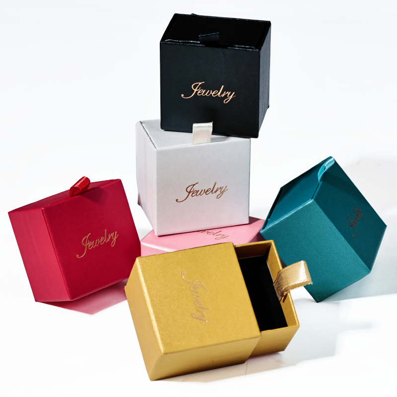 Multicolor pearlescent glitter drawer box