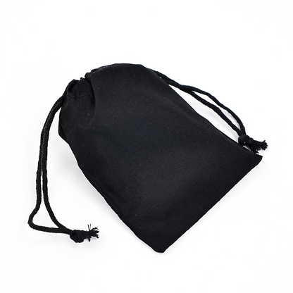 Small size black drawstring bag
