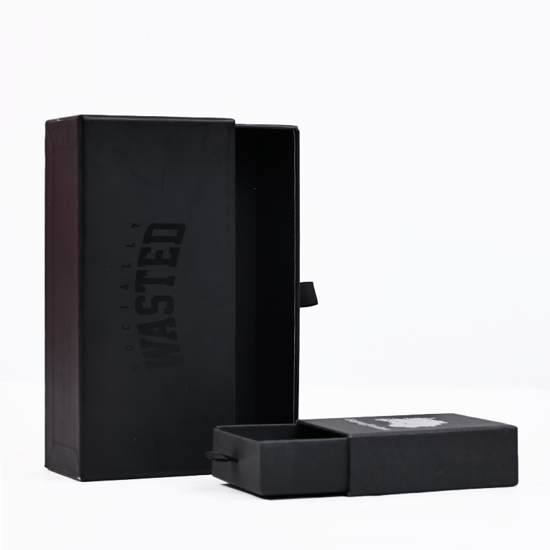Black multi-size drawer box