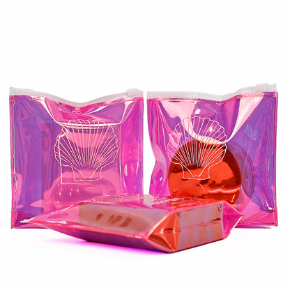 Pink PVC Zipper Bag