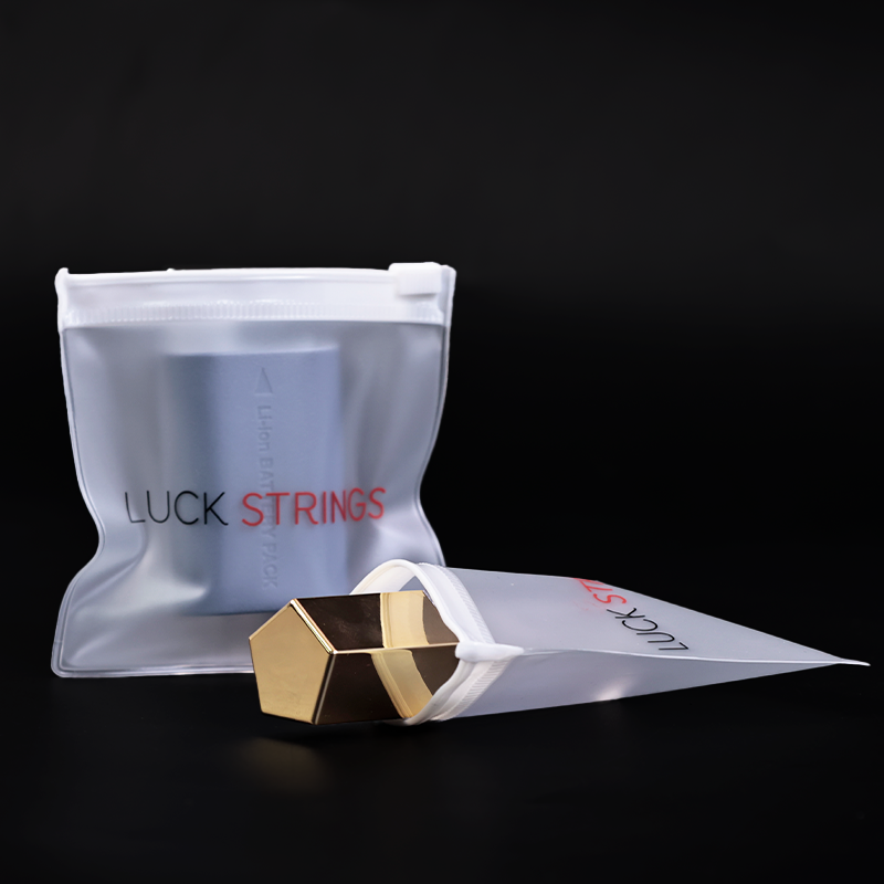 Square small size frosted PVC zipper bag