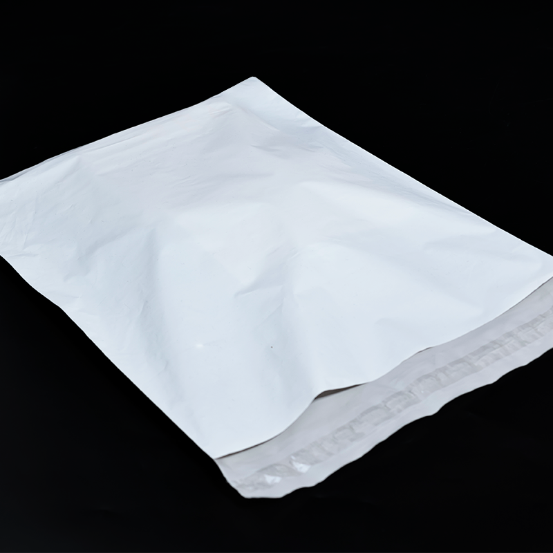White PE self-adhesive courier bag