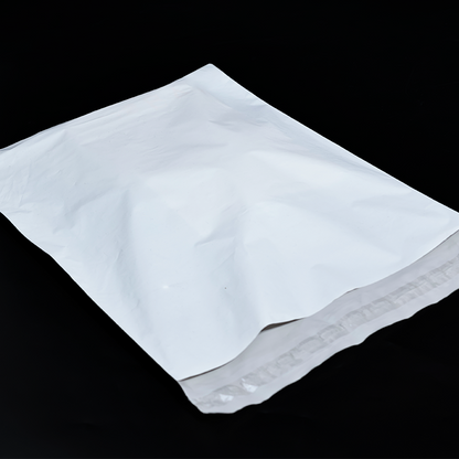 White PE self-adhesive courier bag