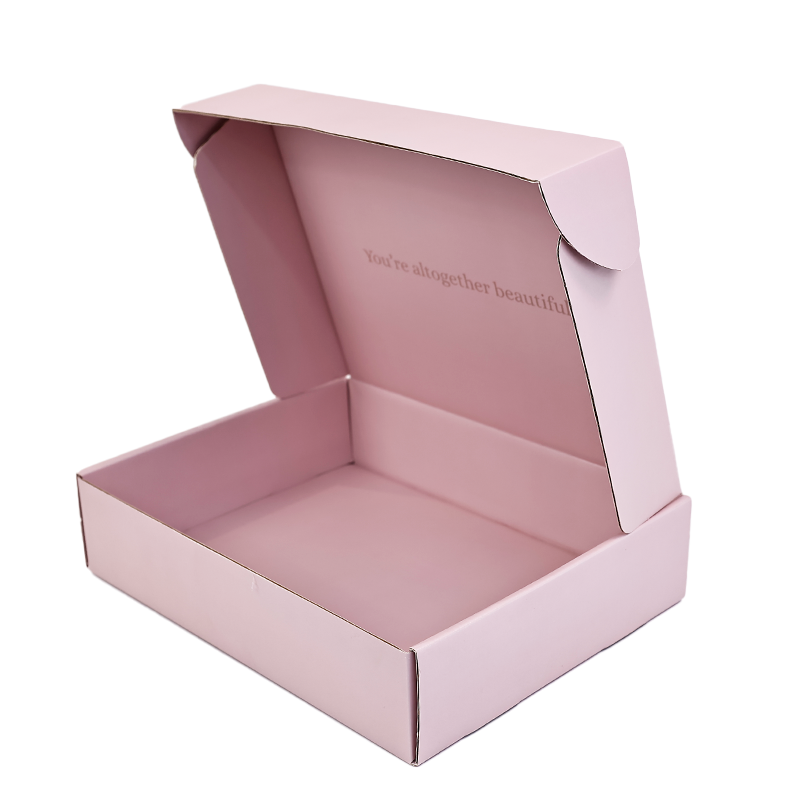 Large size pink flip cover airplane box