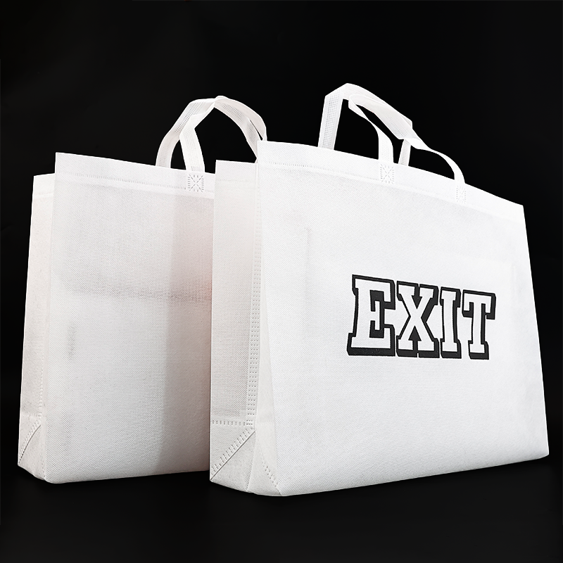 White large size non-woven tote bag