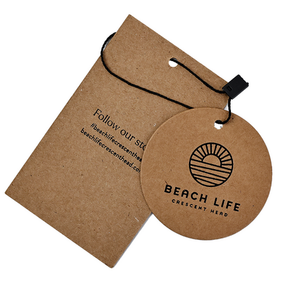Brown kraft paper various styles set tag