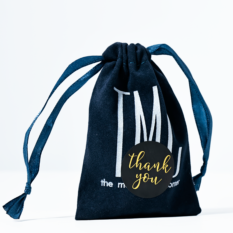 Dark green drawstring bag