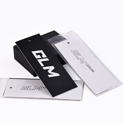 GLM multi-material packaging with a hang tag