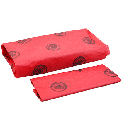Red Shirley Paper Print Black Pattern Wrapping Paper