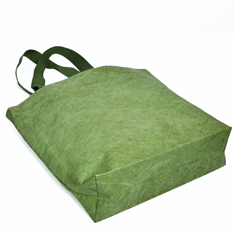 Green Dupont canvas shoulder backpack with bottom