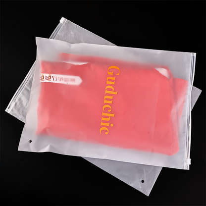 Guduchic Transparent Frosted Zipper Bag