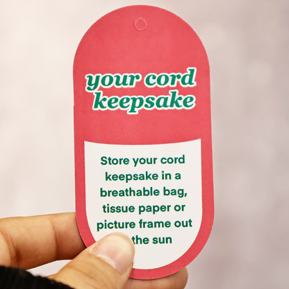 Rounded rectangular hangtag