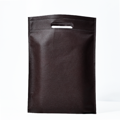 Brown non-woven flat tote bag