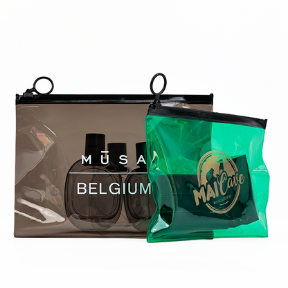 PVC zipper bag in various colors and sizes