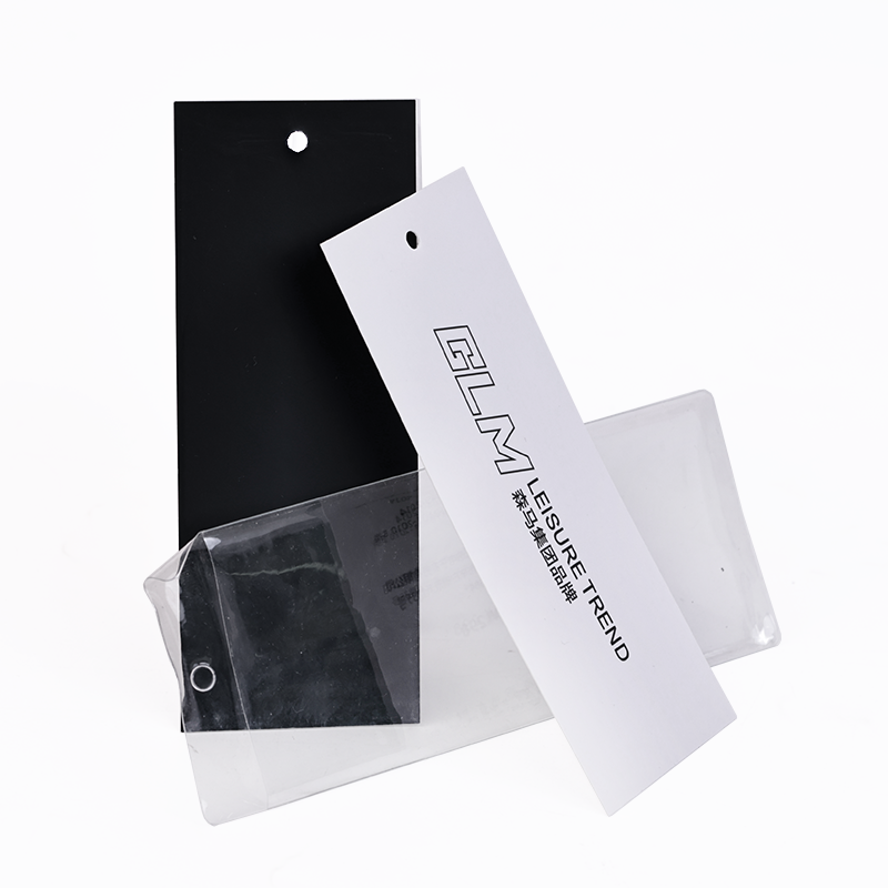 GLM multi-material packaging with a hang tag