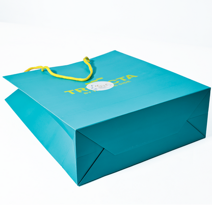 Blue green large size paper bag