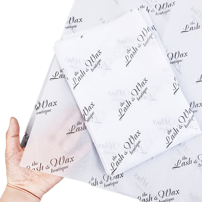 White Shirley Paper Print Black Pattern Wrapping Paper