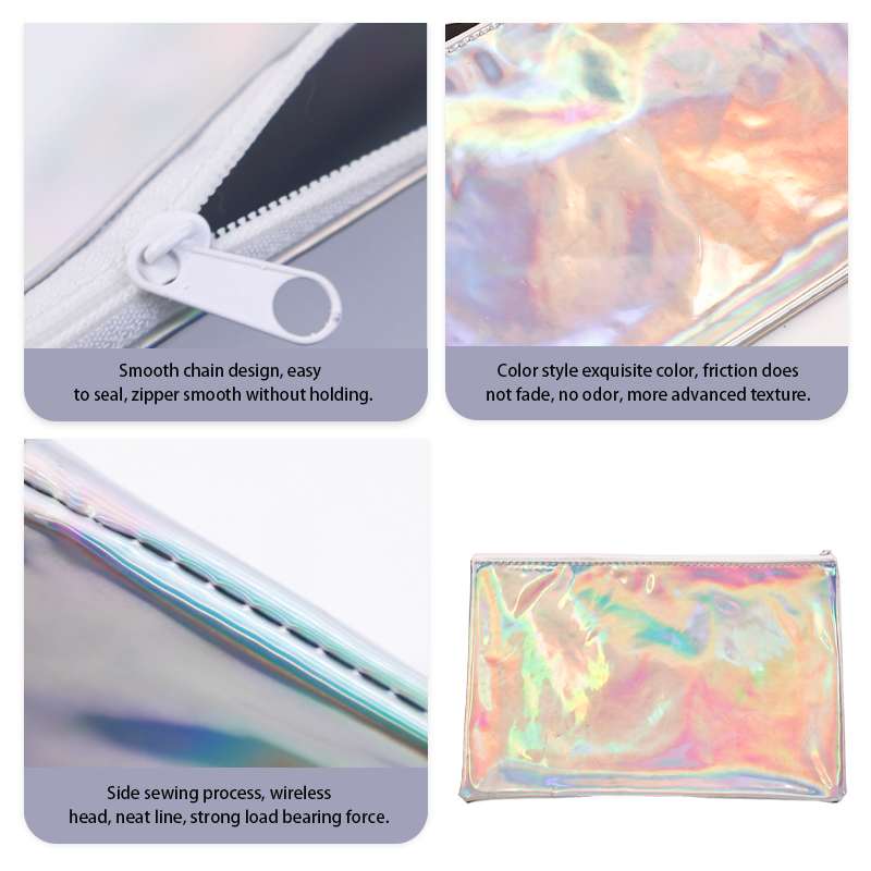 Laser zipper bag