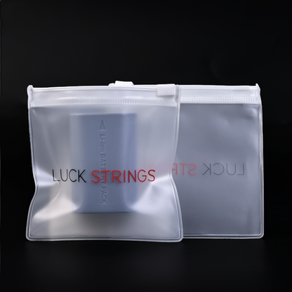 Square small size frosted PVC zipper bag