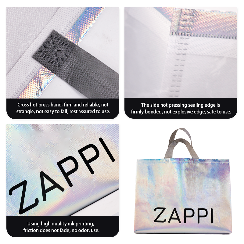 Large size laser non-woven tote bag