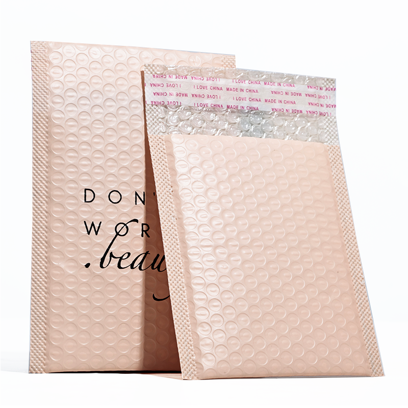 Pink co-extrusion film express bubble bag