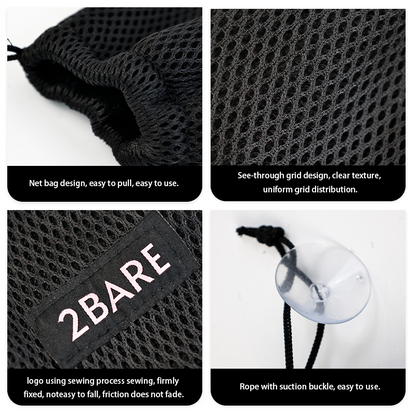 Mesh drawstring pocket